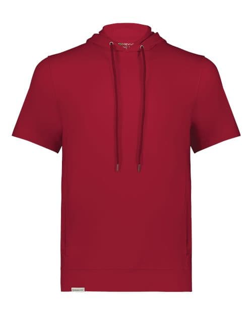 Holloway Men's Eco Revive™ Ventura Soft Knit Short Sleeve Hooded Sweatshirt