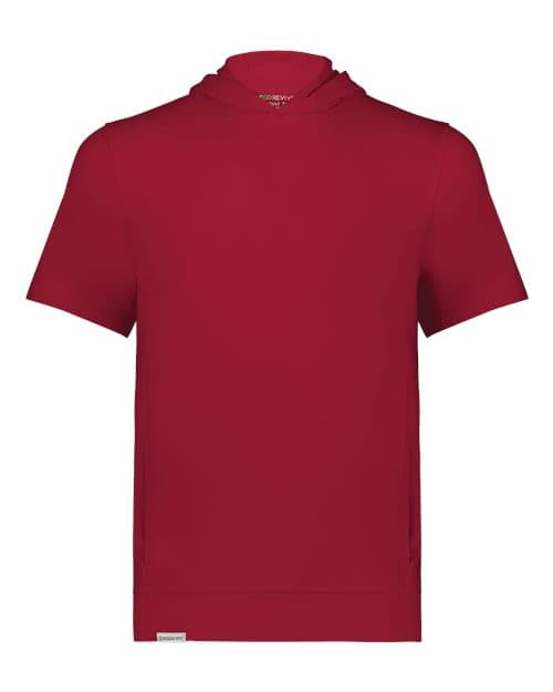 Holloway Youth Eco Revive™ Ventura Soft Knit Short Sleeve Hooded Sweatshirt