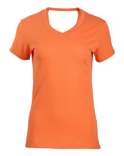 Boxercraft Women's Bella Crossback T-Shirt in Mandarin
