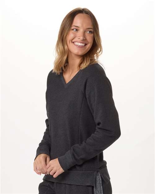 Boxercraft Women's Travel V-Neck Pullover in Charcoal