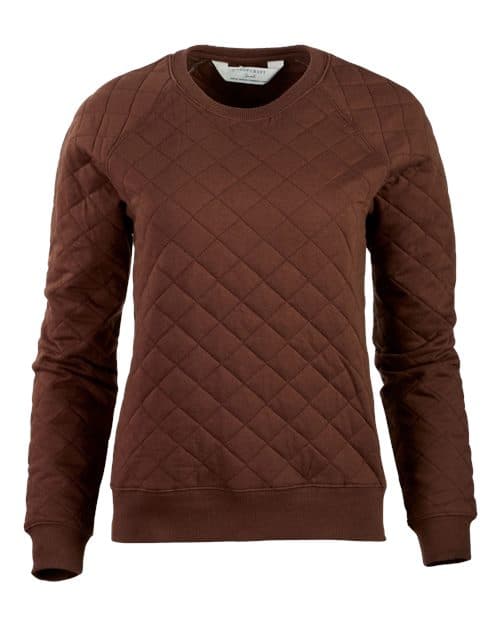 Boxercraft Women's Quilted Crewneck Pullover