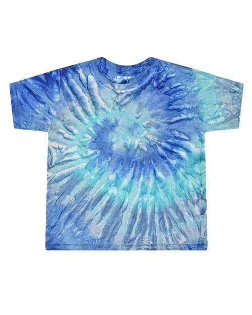 Colortone Toddler Tie-Dyed T-Shirt in Blue Jerry