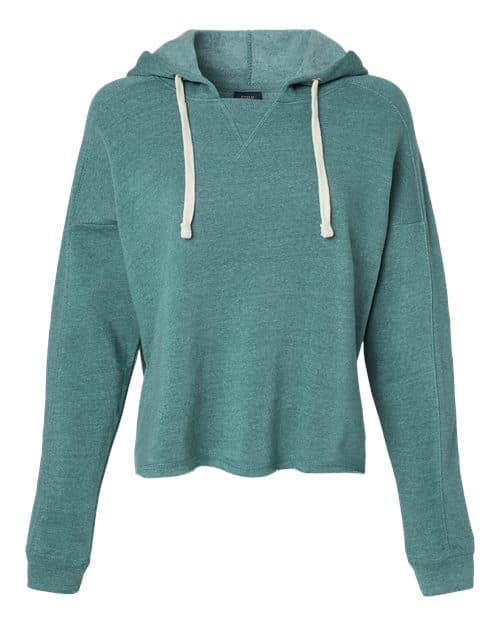 MV Sport Women's Angel Fleece Crop Hooded Sweatshirt