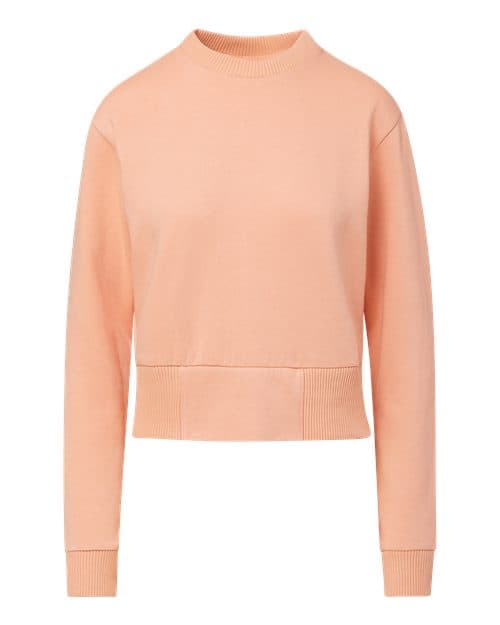 MV Sport Women's Romi Cloud Fleece Crop Crewneck Sweatshirt