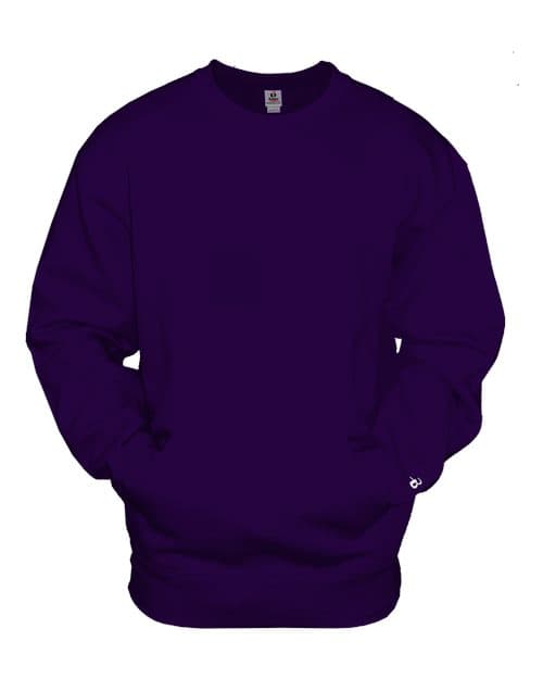 Badger Unisex Pocket Crewneck Sweatshirt