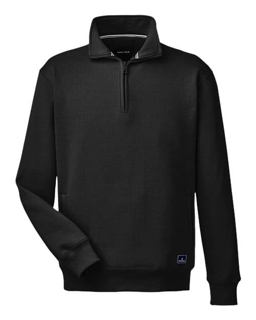 Nautica Men's Anchor Fleece Quarter-Zip Pullover
