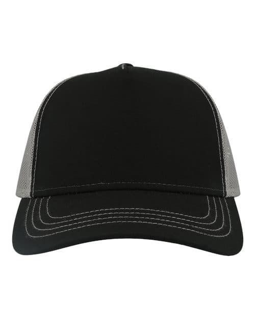 Atlantis Headwear Sustainable Canvas Cap in Black/ Grey