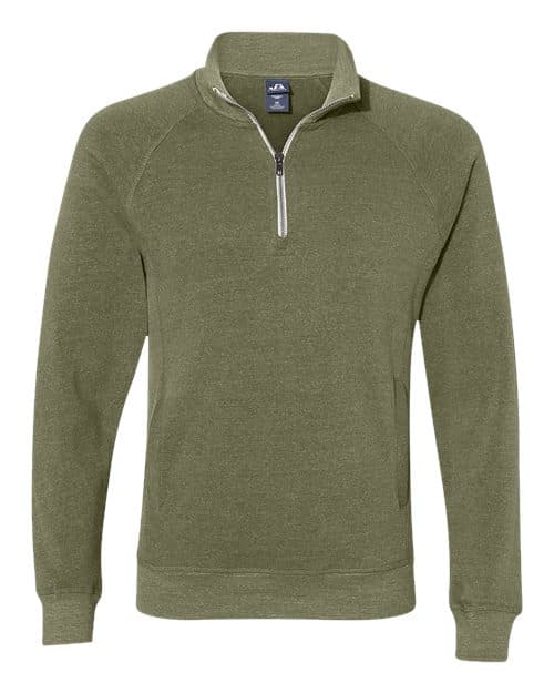 J. America Men's Triblend Quarter-Zip Sweatshirt