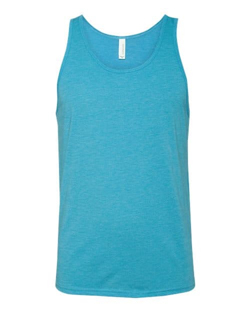 BELLA + CANVAS Unisex Triblend Tank in Aqua Triblend