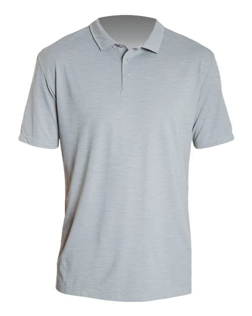 ANETIK Men's Low Pro Tech Polo in Alloy Heathered