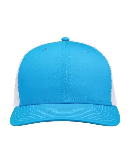 The Game Everyday Trucker Cap in Aqua Blue/ White