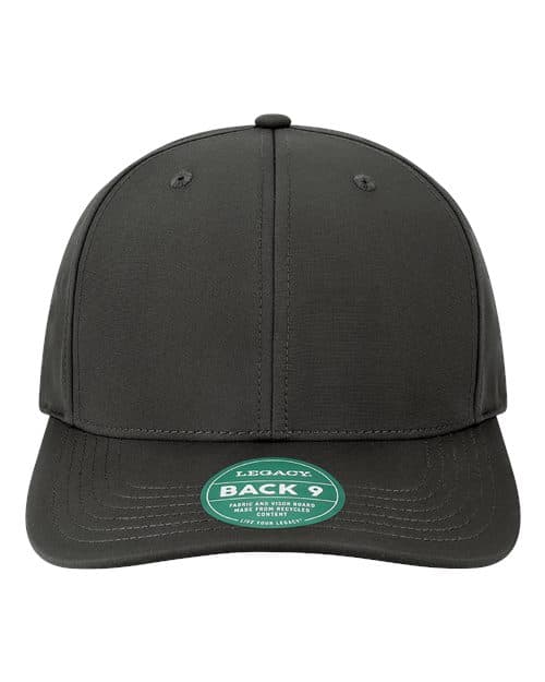 LEGACY Back Nine Cap in Black
