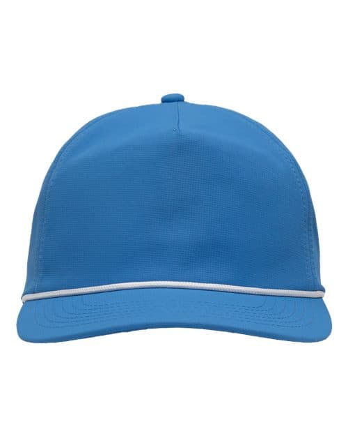 Sportsman Five-Panel Ripstop Cap in Azure Blue