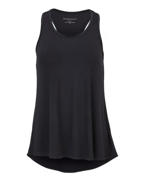 Boxercraft Women's Bamboo Tank Top in Black
