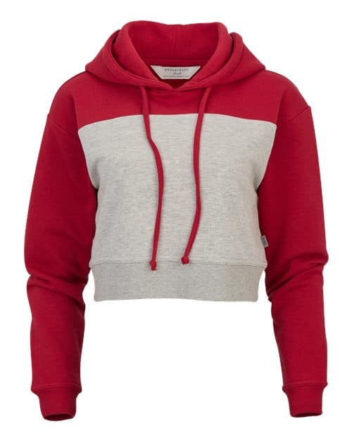 Boxercraft Women's Cropped Fleece Hooded Sweatshirt