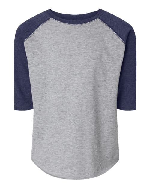 Rabbit Skins Toddler Baseball Fine Jersey Three-Quarter Sleeve Tee