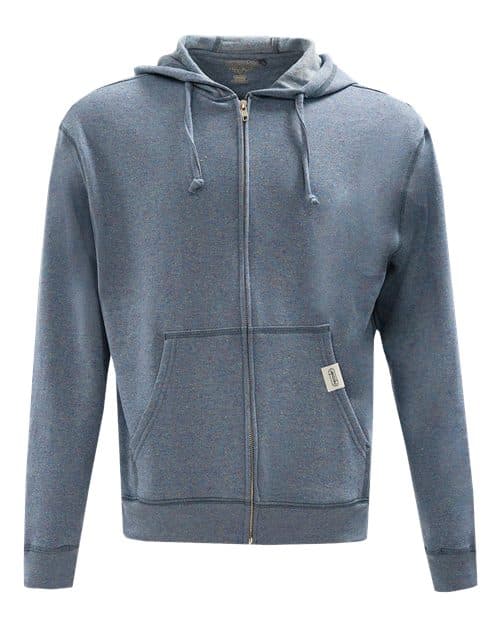 Recover Unisex Full-Zip Hooded Sweatshirt in Blue Rainbow