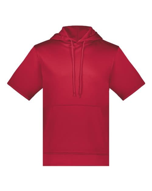 Augusta Sportswear Unisex Fleece Short Sleeve Hooded Pullover