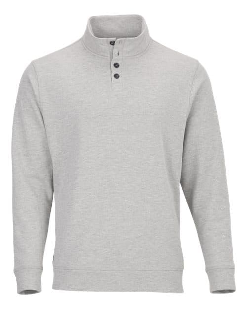 Boxercraft Men's French Terry Button Pullover