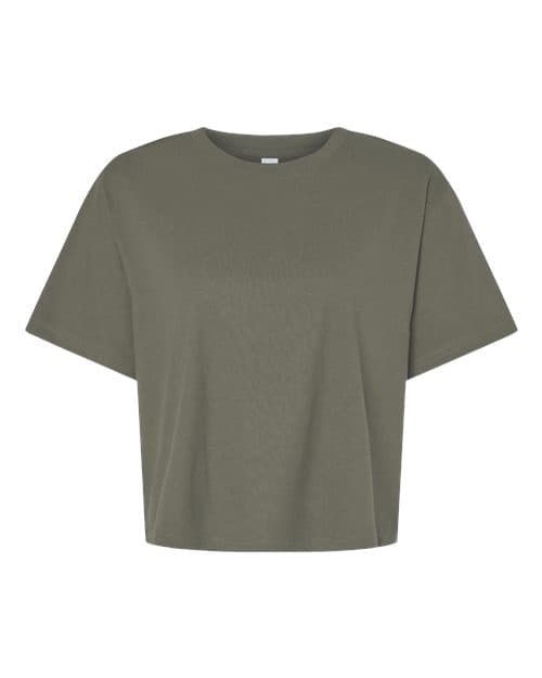 American Apparel Women's Fine Jersey Mid-Length Boxy Tee