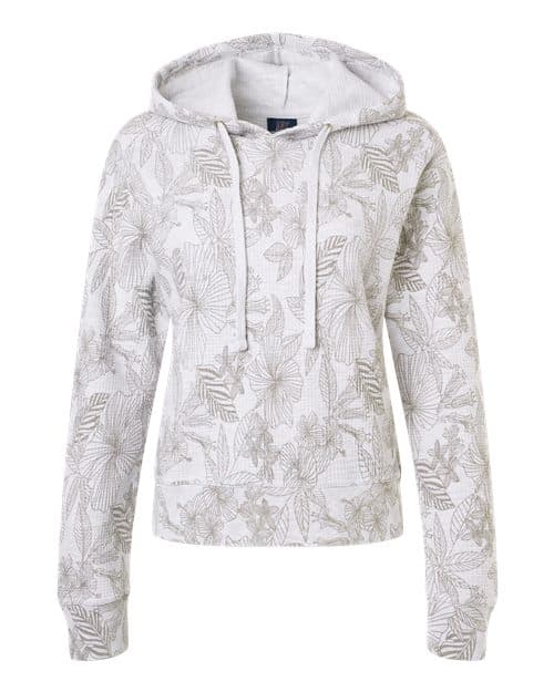 MV Sport Women's Maddie Floral Print Hooded Sweatshirt