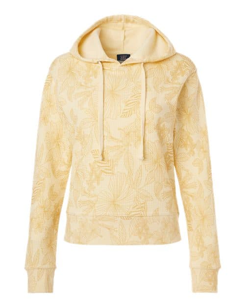 MV Sport Women's Maddie Floral Print Hooded Sweatshirt