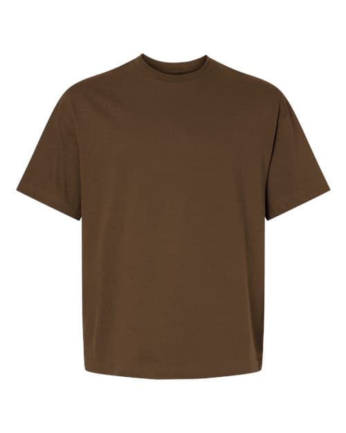Hanes Unisex Beefy-T® Retro Street T-Shirt in Army Brown