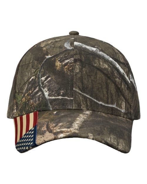Kati Camo Woven USA Flag Cap in Country DNA/ USA Flag