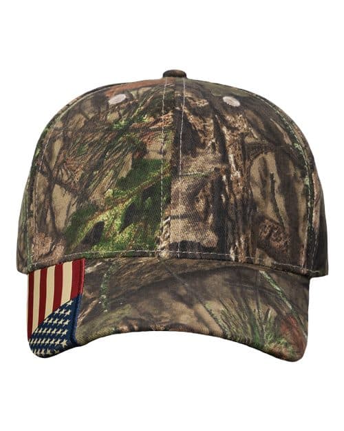 Kati Camo Woven USA Flag Cap