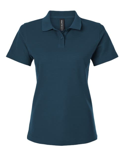 AllPro Women's Pique Polo in Atlantic Blue