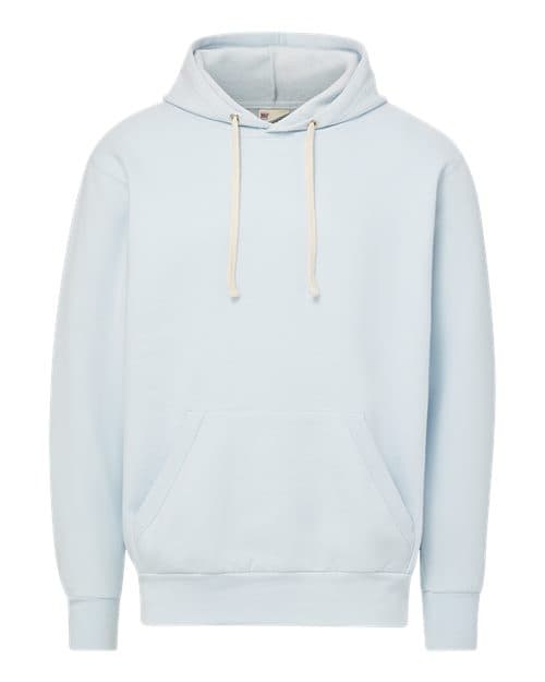 MV Sport Unisex Vintage Fleece Hooded Sweatshirt in Arctic Blue