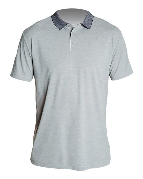 ANETIK Men's Transit Tech Polo in Alloy Heathered