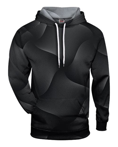 Badger Men's Warp Hooded Sweatshirt in Black