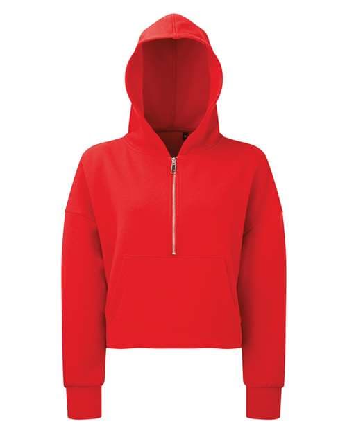 TriDri Women's Alice Half-Zip Hooded Sweatshirt