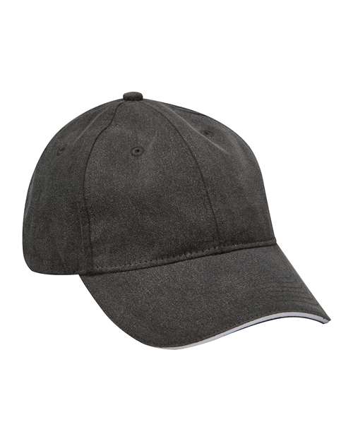 Adams Headwear Icon Sandwich Cap in Black/ White