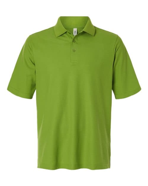 CORE365 Men's Resolve CVC Performance Pique Polo in Acid Green