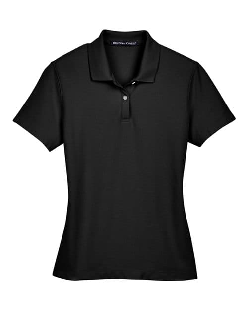 Devon & Jones Women's DRYTEC20™ Performance Polo in Black
