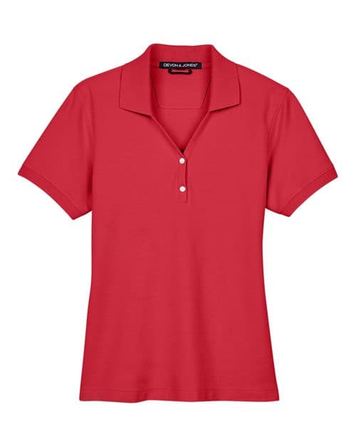 Devon & Jones Women's Pima Piqué Polo