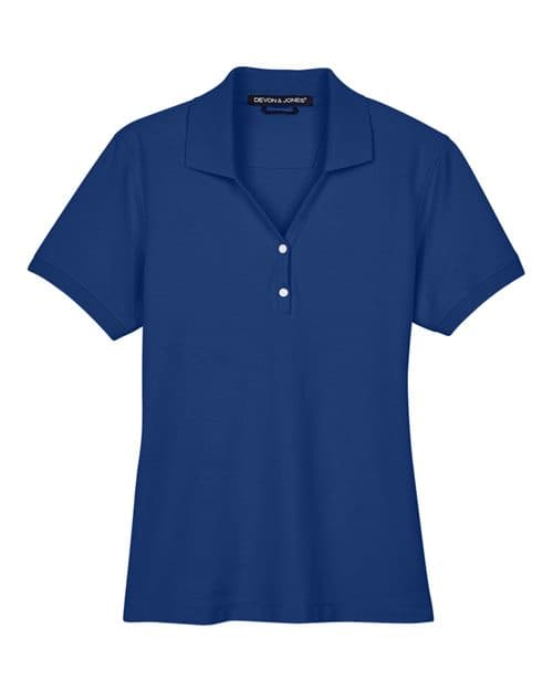 Devon & Jones Women's Pima Piqué Polo