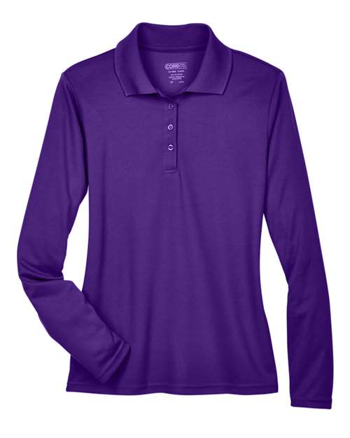 CORE365 Women's Pinnacle Performance Long Sleeve Piqué Polo