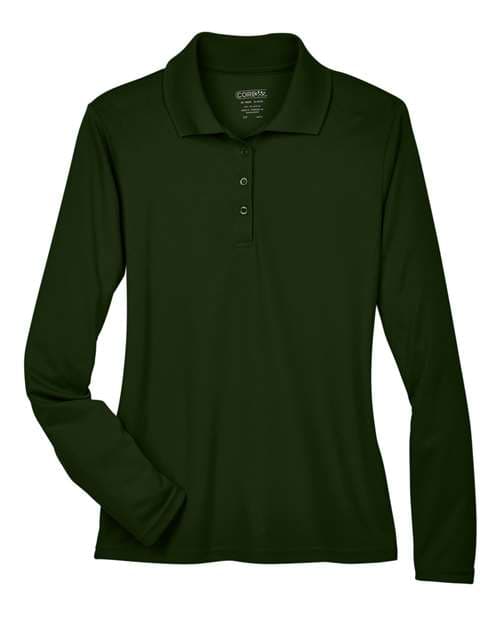 CORE365 Women's Pinnacle Performance Long Sleeve Piqué Polo