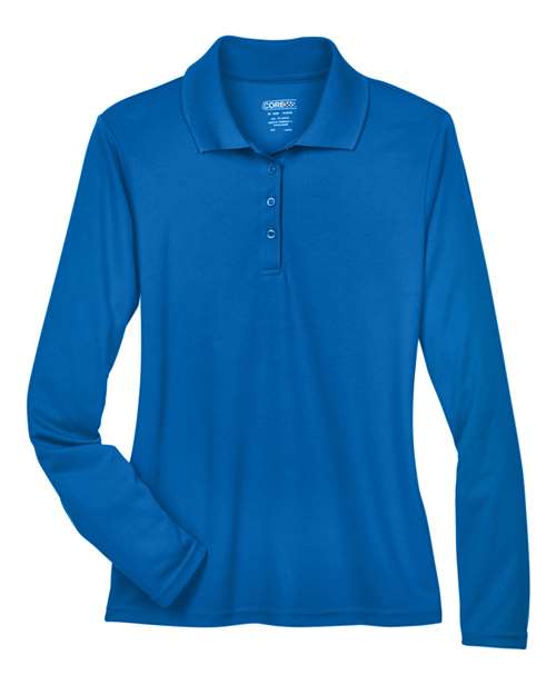 CORE365 Women's Pinnacle Performance Long Sleeve Piqué Polo