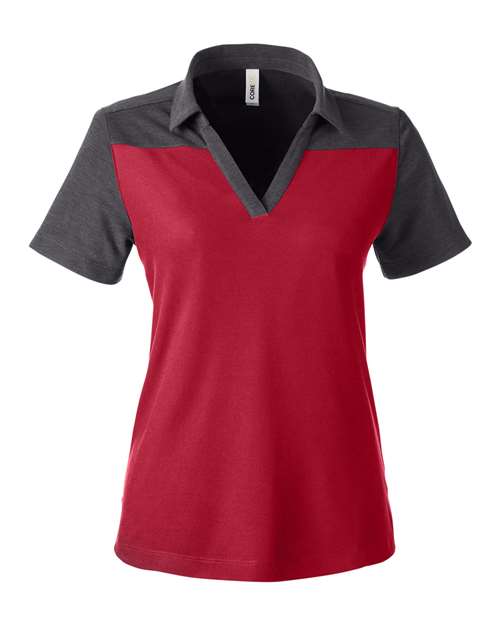 CORE365 Women's Fusion ChromaSoft™ Colorblock Polo