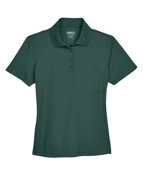 CORE365 Women's Origin Performance Piqué Polo with Pocket