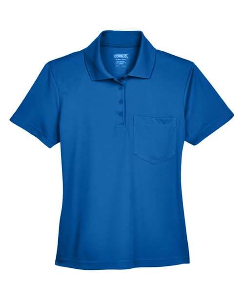 CORE365 Women's Origin Performance Piqué Polo with Pocket