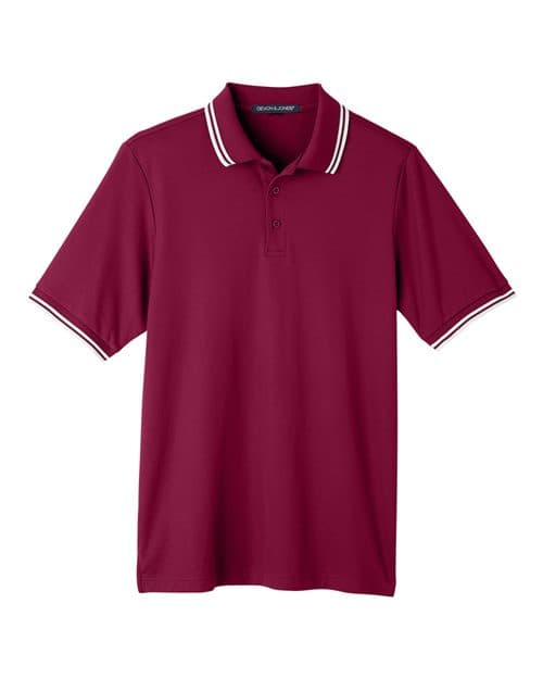 Devon & Jones Men's CrownLux Performance® Plaited Tipped Polo