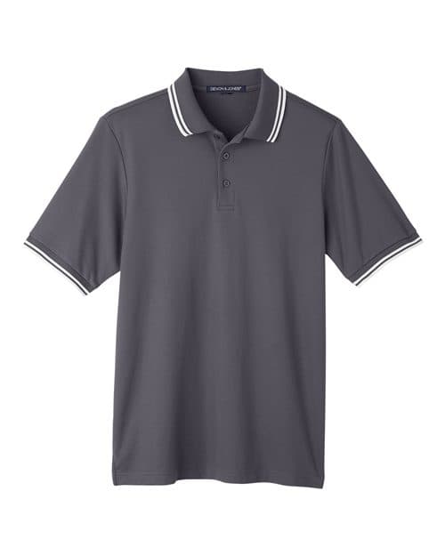 Devon & Jones Men's CrownLux Performance® Plaited Tipped Polo