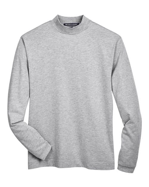 Devon & Jones Unisex Sueded Jersey Mock Neck T-Shirt