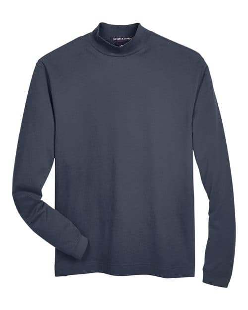 Devon & Jones Unisex Sueded Jersey Mock Neck T-Shirt
