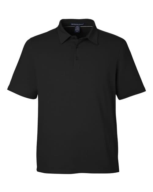 Devon & Jones Men's Raleigh Stretch Polo in Black